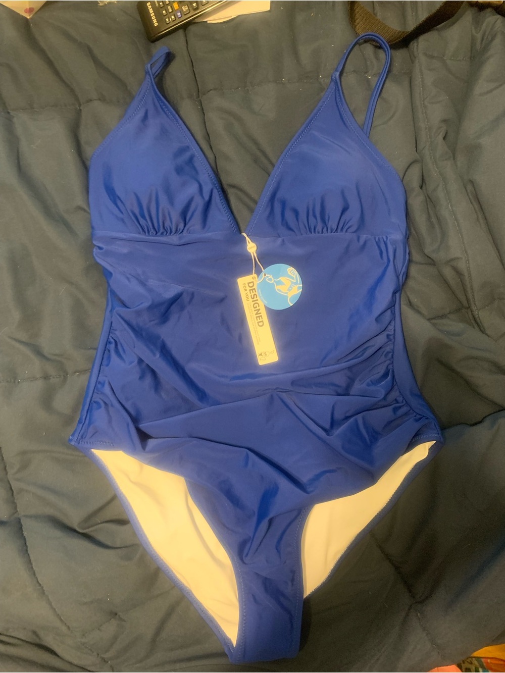 Cupshe Royal Blue One-Piece Swimsuit
